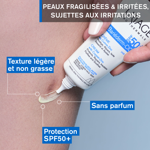 BARIÉDERM-CICA Crème SPF50+ au Cuivre-Zinc