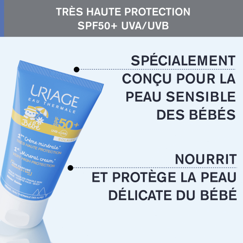 BÉBÉ - 1ÈRE CRÈME MINÉRALE SPF50+
