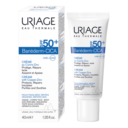 BARIÉDERM-CICA Crème SPF50+ au Cuivre-Zinc
