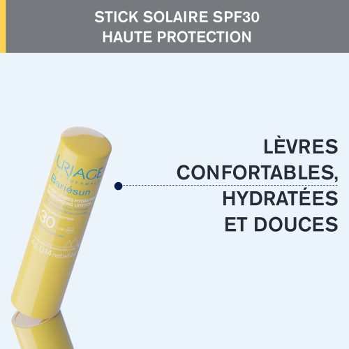 BARIÉSUN - STICK LÈVRE SPF30 À LA POUDRE D'EAU THERMALE