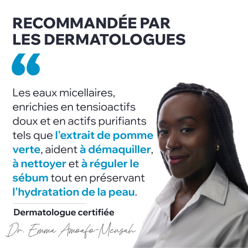EAU MICELLAIRE THERMALE –  PEAUX MIXTES À GRASSES