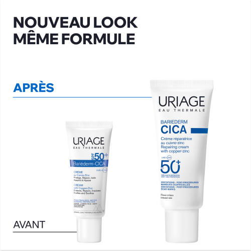 BARIEDERM-CICA - CRÈME RÉPARATRICE AU CUIVRE-ZINC SPF50+