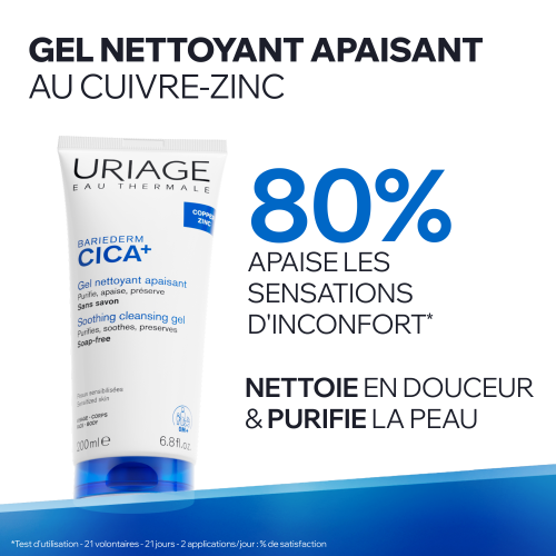 BARIEDERM CICA+ - GEL NETTOYANT APAISANT