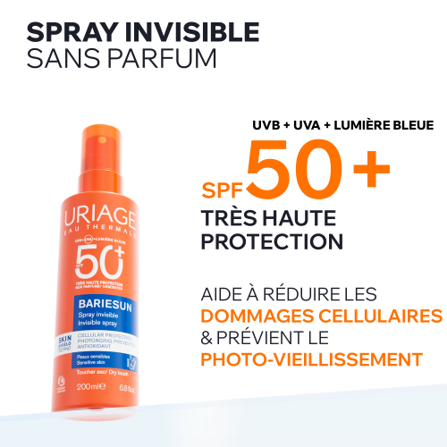 BARIESUN - SPRAY INVISIBLE NON PARFUMÉ SPF50+