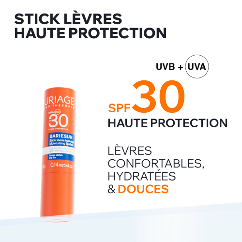 BARIÉSUN - STICK LÈVRE SPF30 À LA POUDRE D'EAU THERMALE