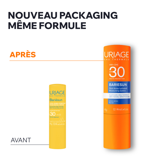 BARIÉSUN - STICK LÈVRE SPF30 À LA POUDRE D'EAU THERMALE