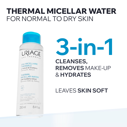 EAU MICELLAIRE THERMALE – PEAUX NORMALES À SÈCHES