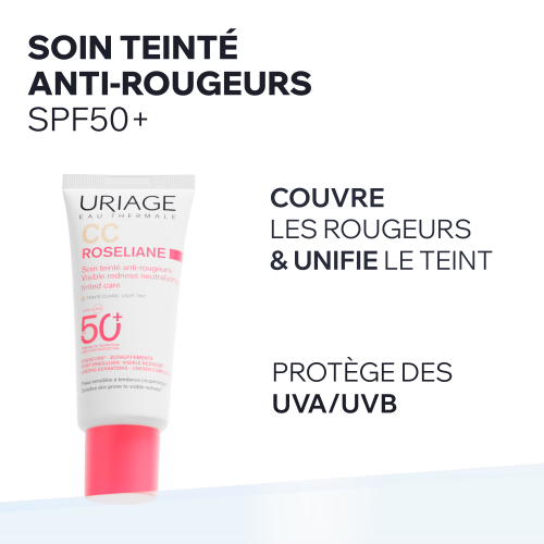 ROSELIANE - SOIN TEINTÉ ANTI-ROUGEURS SPF50+