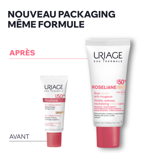 ROSELIANE - SOIN TEINTÉ ANTI-ROUGEURS SPF50+